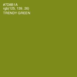 #7D8B1A - Trendy Green Color Image