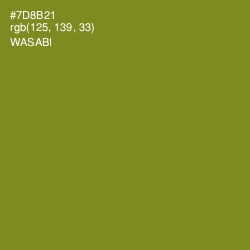 #7D8B21 - Wasabi Color Image