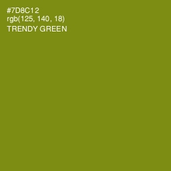 #7D8C12 - Trendy Green Color Image