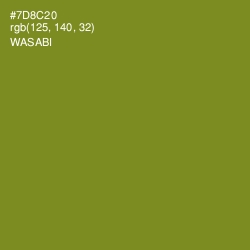 #7D8C20 - Wasabi Color Image