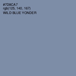 #7D8CA7 - Wild Blue Yonder Color Image