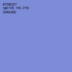 #7D8CD7 - Danube Color Image