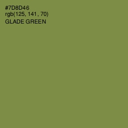 #7D8D46 - Glade Green Color Image