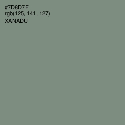 #7D8D7F - Xanadu Color Image