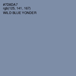 #7D8DA7 - Wild Blue Yonder Color Image