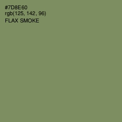 #7D8E60 - Flax Smoke Color Image