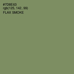 #7D8E63 - Flax Smoke Color Image