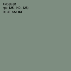 #7D8E80 - Blue Smoke Color Image