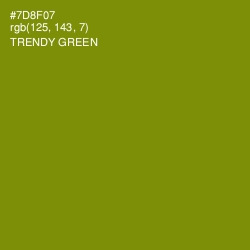 #7D8F07 - Trendy Green Color Image