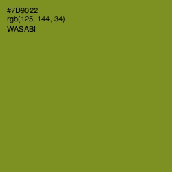 #7D9022 - Wasabi Color Image