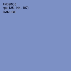 #7D90C5 - Danube Color Image