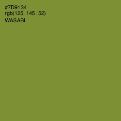 #7D9134 - Wasabi Color Image