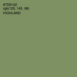#7D9162 - Highland Color Image