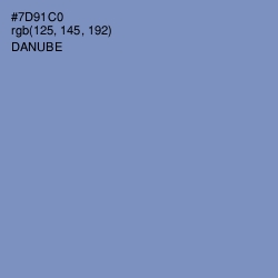 #7D91C0 - Danube Color Image