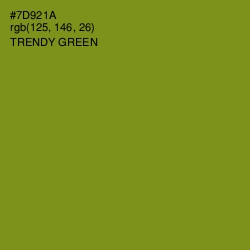 #7D921A - Trendy Green Color Image