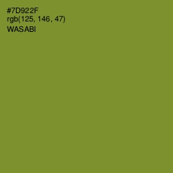 #7D922F - Wasabi Color Image