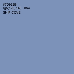 #7D92B8 - Ship Cove Color Image