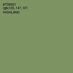 #7D9361 - Highland Color Image