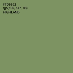 #7D9362 - Highland Color Image