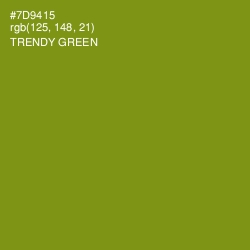 #7D9415 - Trendy Green Color Image