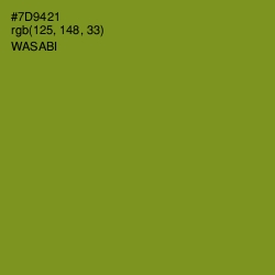 #7D9421 - Wasabi Color Image