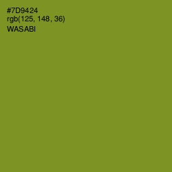 #7D9424 - Wasabi Color Image