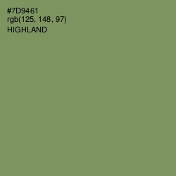 #7D9461 - Highland Color Image