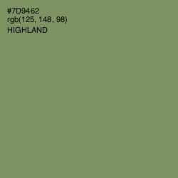#7D9462 - Highland Color Image