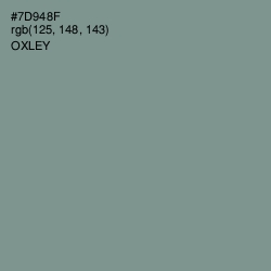 #7D948F - Oxley Color Image