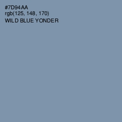 #7D94AA - Wild Blue Yonder Color Image