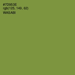 #7D953E - Wasabi Color Image