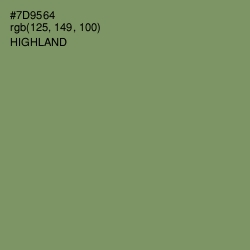 #7D9564 - Highland Color Image