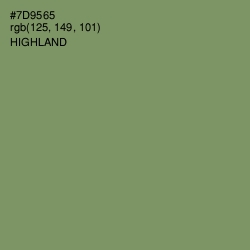 #7D9565 - Highland Color Image