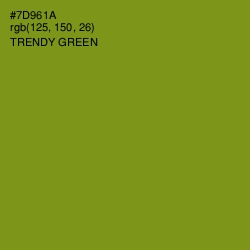 #7D961A - Trendy Green Color Image