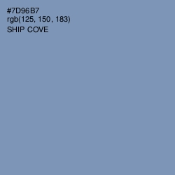 #7D96B7 - Ship Cove Color Image