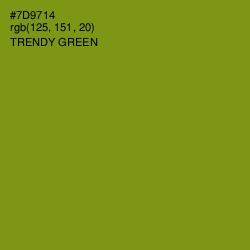 #7D9714 - Trendy Green Color Image