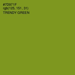 #7D971F - Trendy Green Color Image