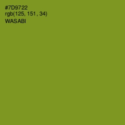 #7D9722 - Wasabi Color Image