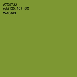 #7D9732 - Wasabi Color Image