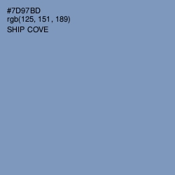 #7D97BD - Ship Cove Color Image