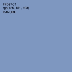 #7D97C1 - Danube Color Image