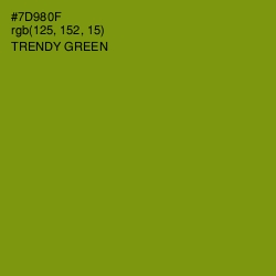 #7D980F - Trendy Green Color Image