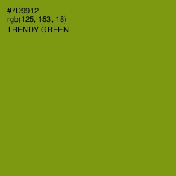 #7D9912 - Trendy Green Color Image