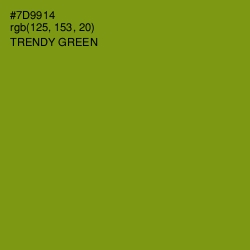 #7D9914 - Trendy Green Color Image