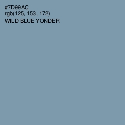 #7D99AC - Wild Blue Yonder Color Image