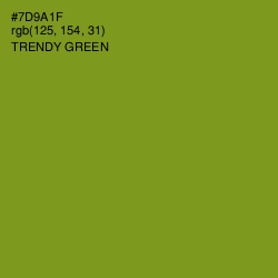 #7D9A1F - Trendy Green Color Image