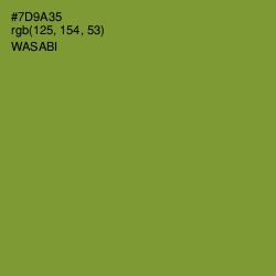 #7D9A35 - Wasabi Color Image