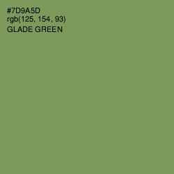 #7D9A5D - Glade Green Color Image