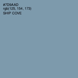 #7D9AAD - Ship Cove Color Image