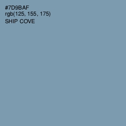 #7D9BAF - Ship Cove Color Image